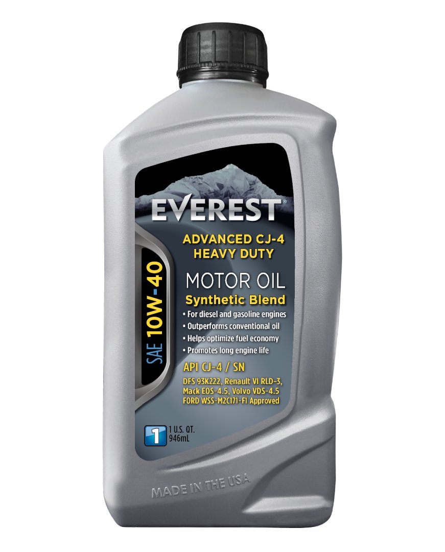 Everest Extreme-Duty Synthetic Blend 10W-40 CJ-4 Engine Oil SN